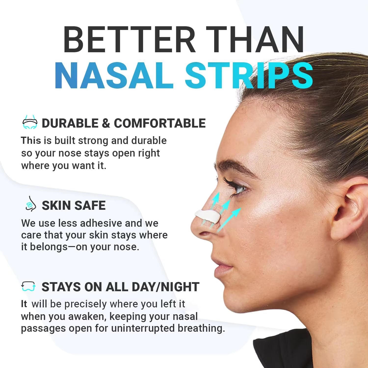 Sport Nasal Dilator Sleep Nasal Breathing Dilators Starter Kit Nose Breathe Strips Magnetic Nasal Strips